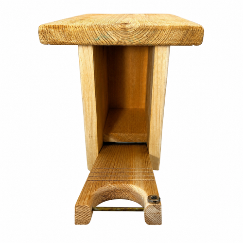 Bluebird nesting box mounted on a tree to provide a safe habitat for bluebirds